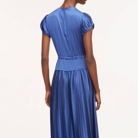 Rebecca Taylor Blue Pleated Sleeve Maxi Dress Size XS - Picture 2 of 7